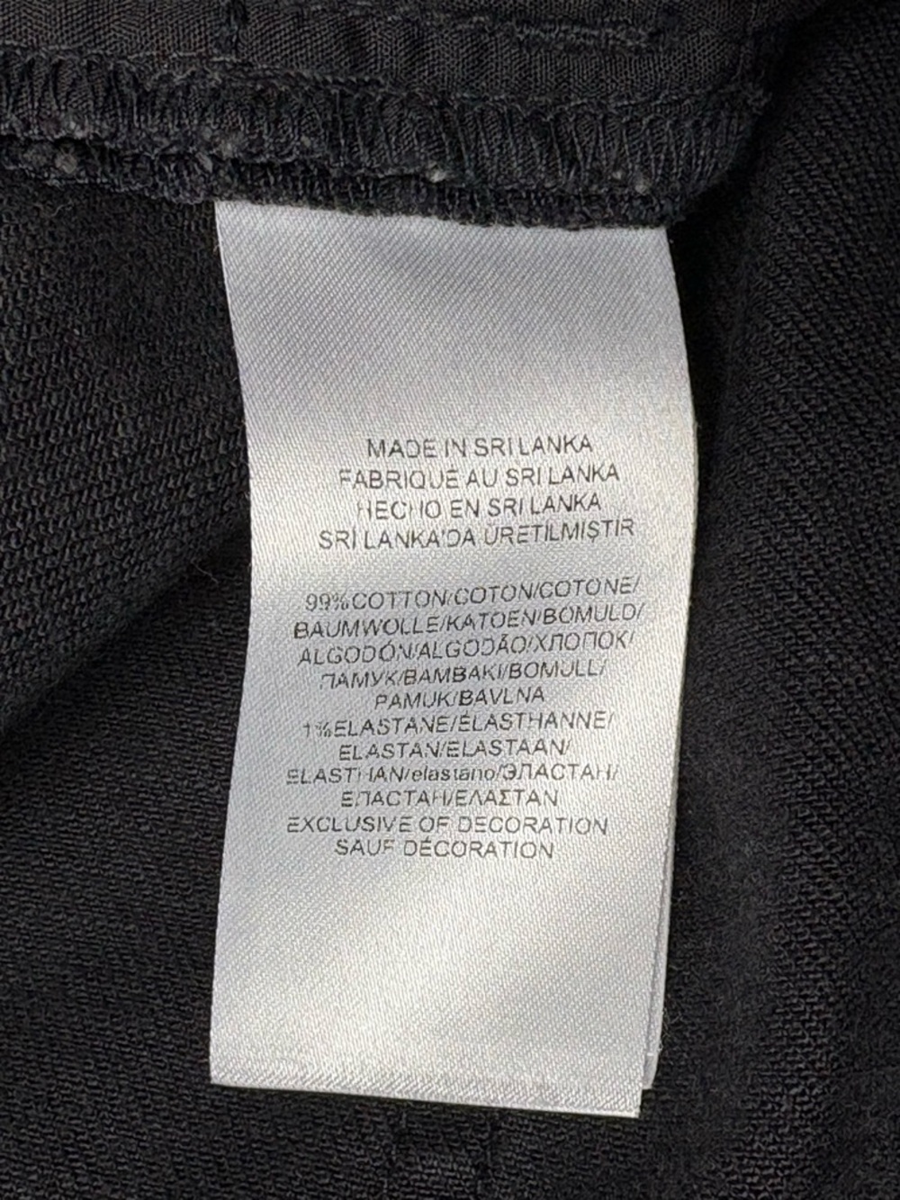 Lauren Ralph Lauren Regal Straight Ankle Jeans Velvet Cuff Embroidered Black 10 - Picture 12 of 14